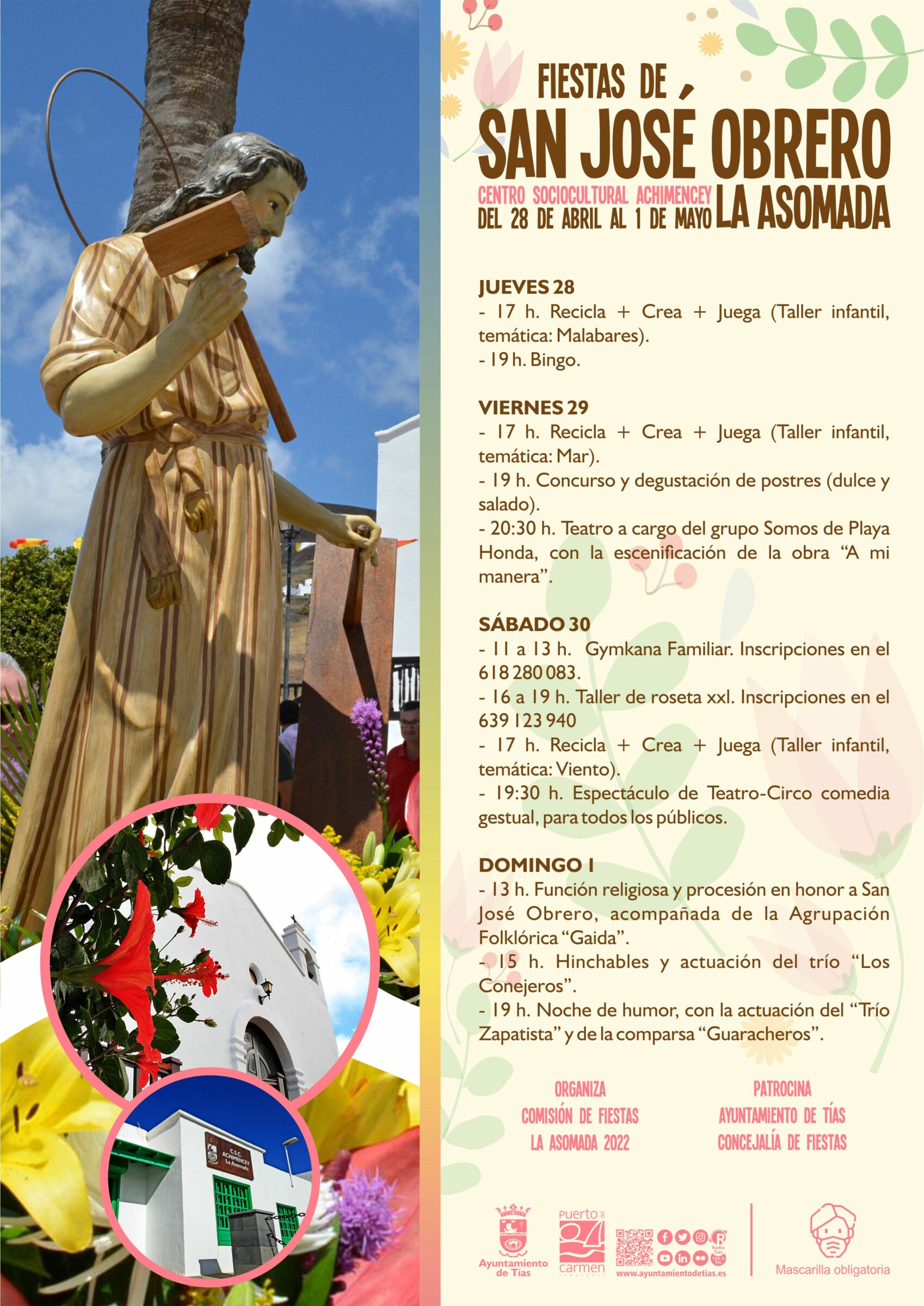 Fiestas de San José Obrero en La Asomada Ayuntamiento de Tías