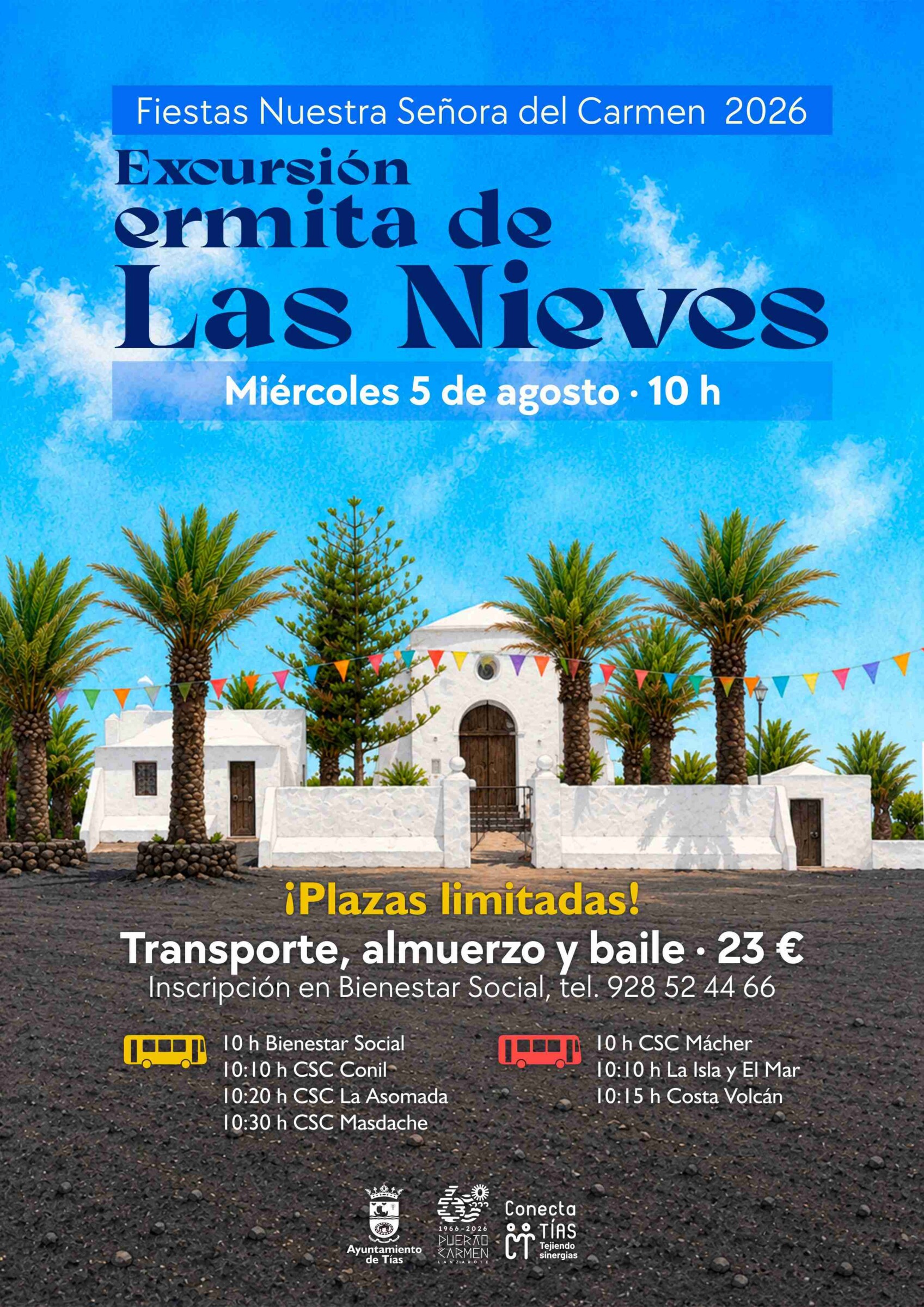 Excursión a las Nieves. Fiestas del Carmen