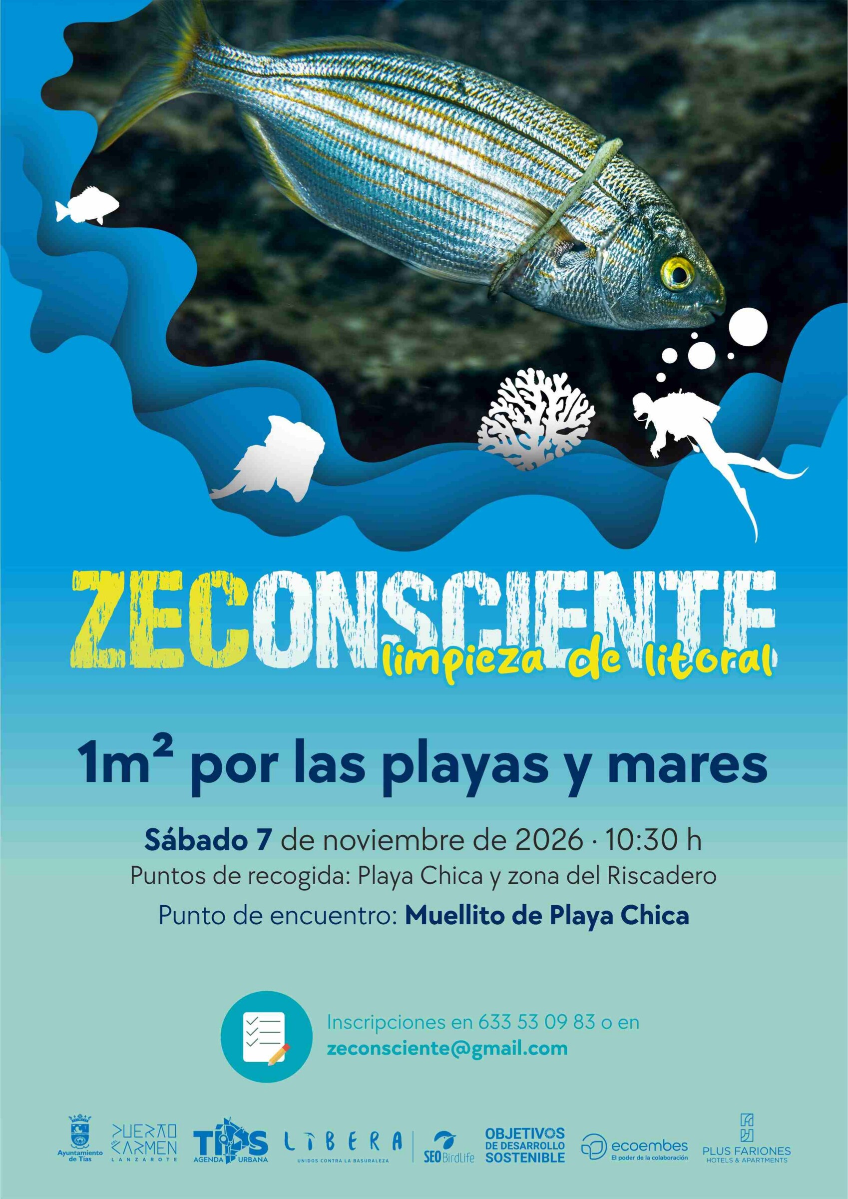 Poster for ZEConsciente. Limpieza de litoral